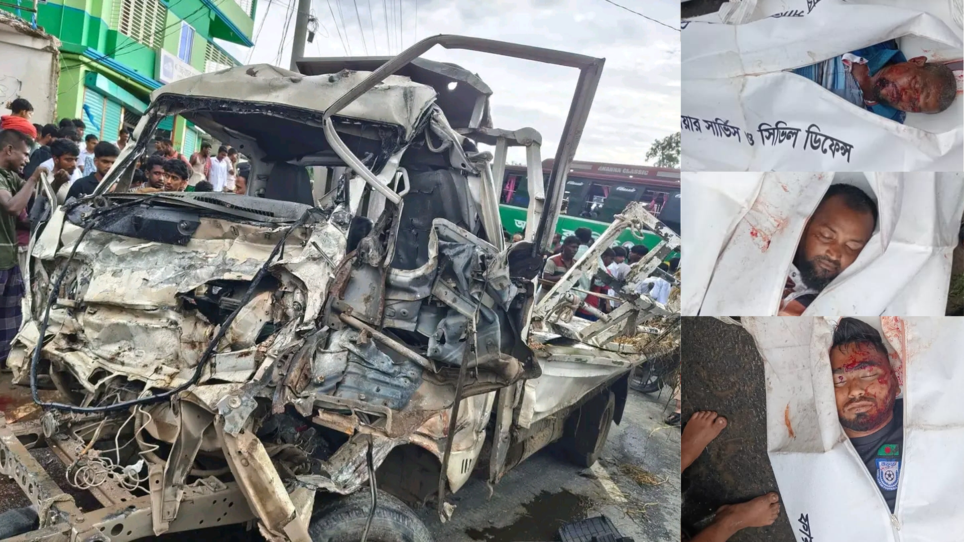 পাকুন্দিয়ায় বাস-পিকআপ সংঘর্ষে শিবপুরের ৩ জন নিহত, আহত ২